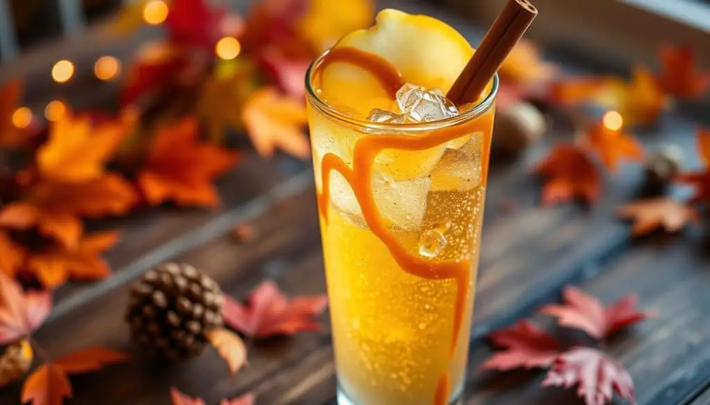 Caramel Apple Spritz Mocktail