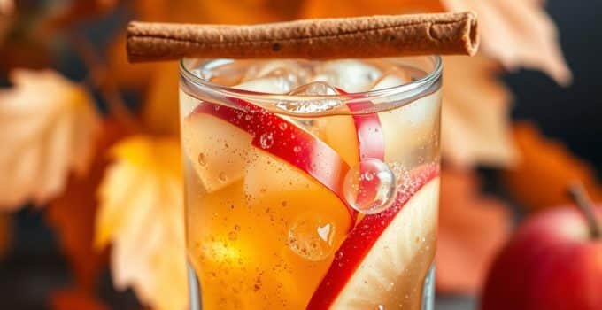 Cinnamon Apple Sparkler Mocktail