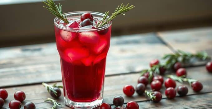 Cranberry Rosemary Mocktail