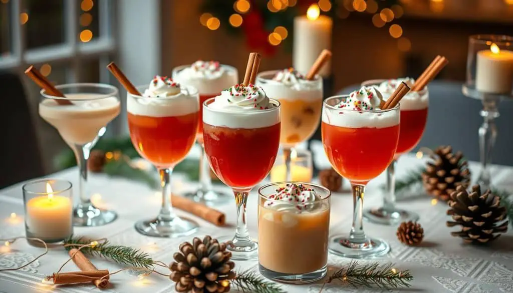 Festive mocktails