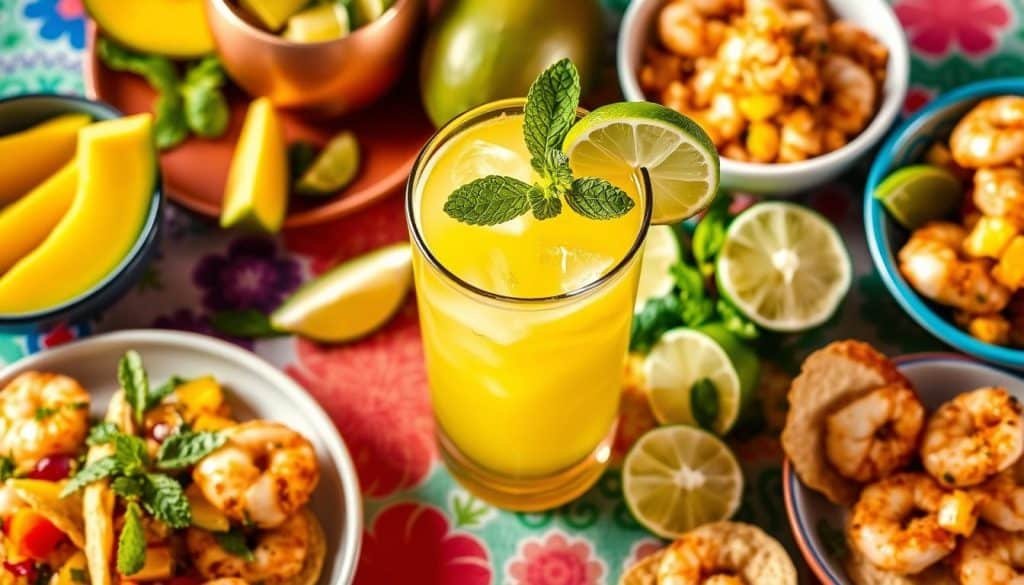 Food pairings for Mango Mule mocktail