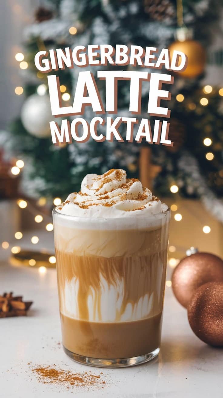 Gingerbread Latte Mocktail