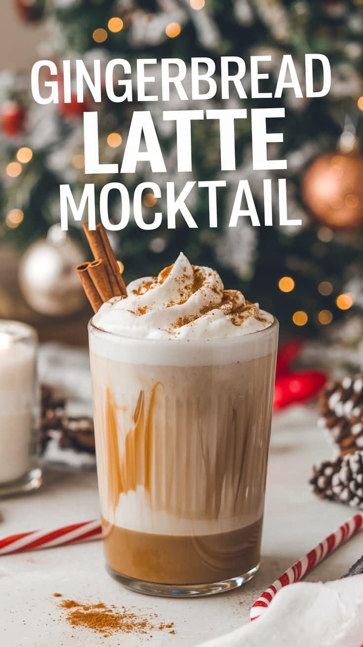 Gingerbread Latte Mocktail
