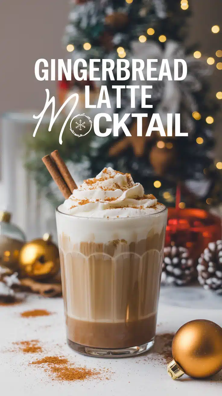 Gingerbread Latte Mocktail