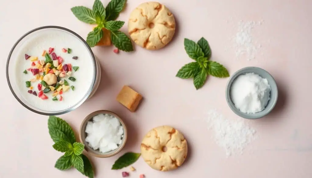 Key ingredients for Sugar Cookie Mocktail