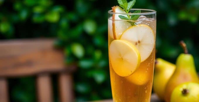 Maple Pear Fizz Mocktail