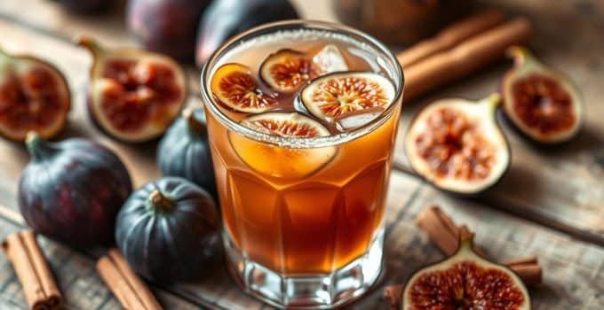 Roasted Fig Cinnamon Mocktail