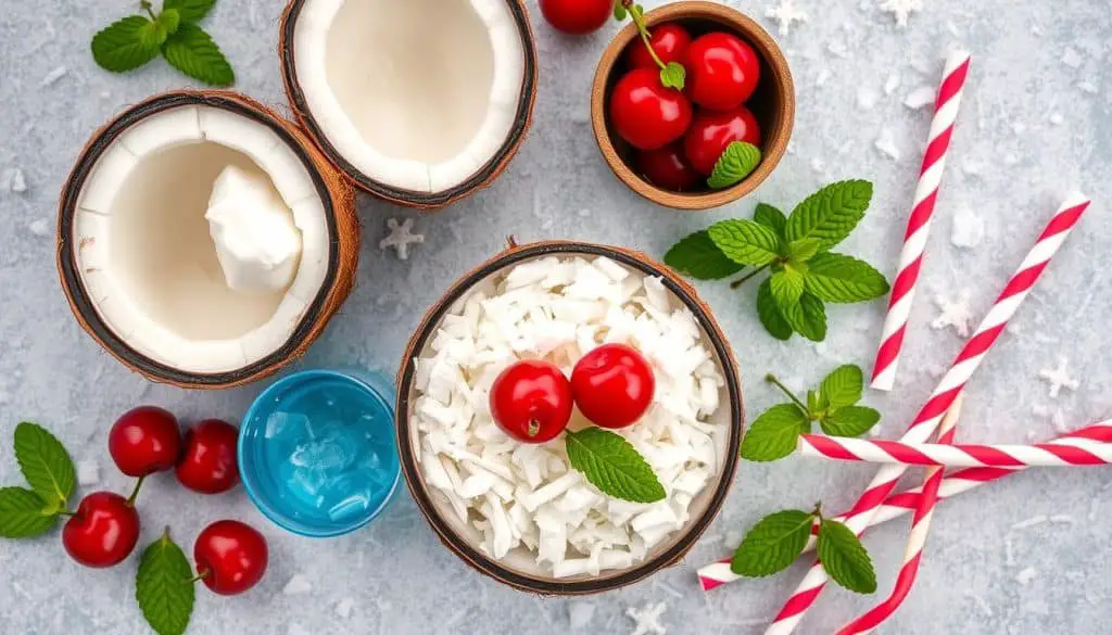 Snowball Mocktail ingredients