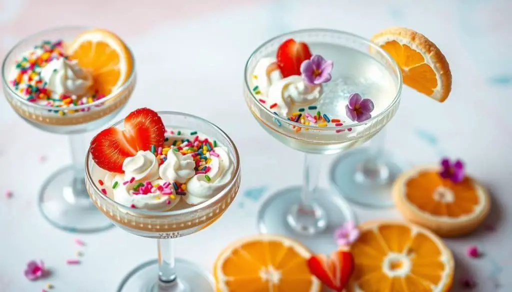 Sugar Cookie Mocktail garnishes