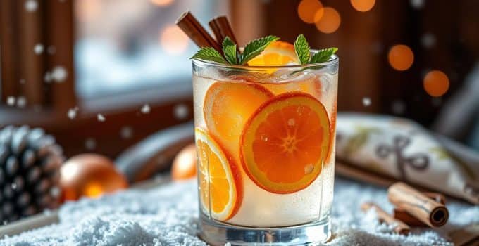 Winter Citrus Spritz Mocktail
