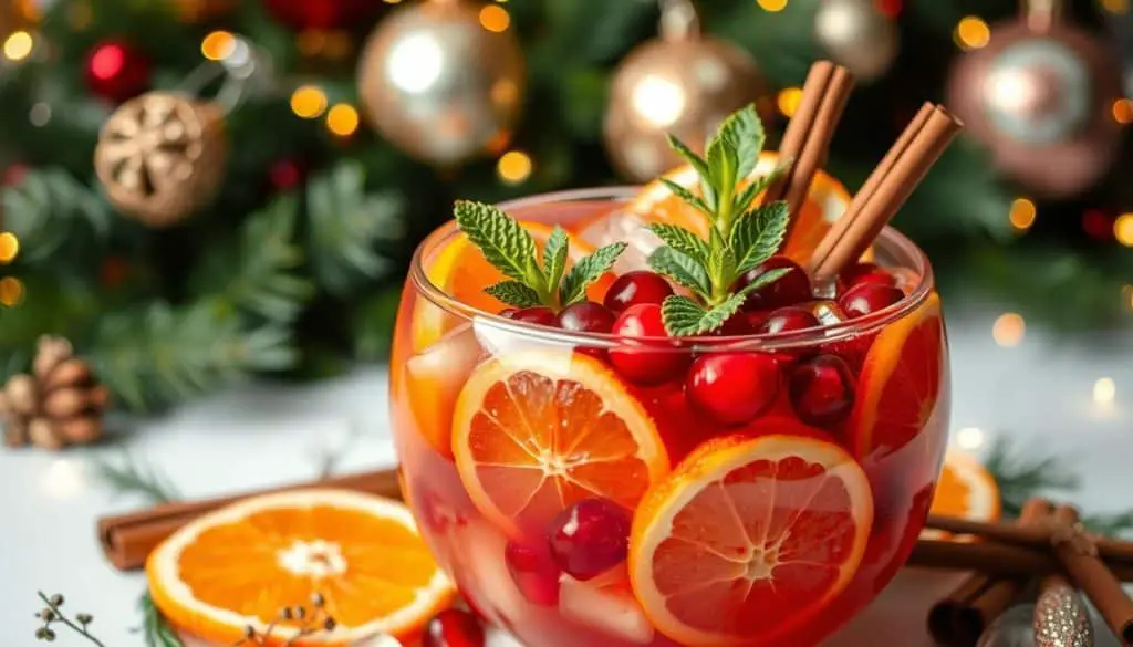 batch Christmas Punch Mocktail recipe