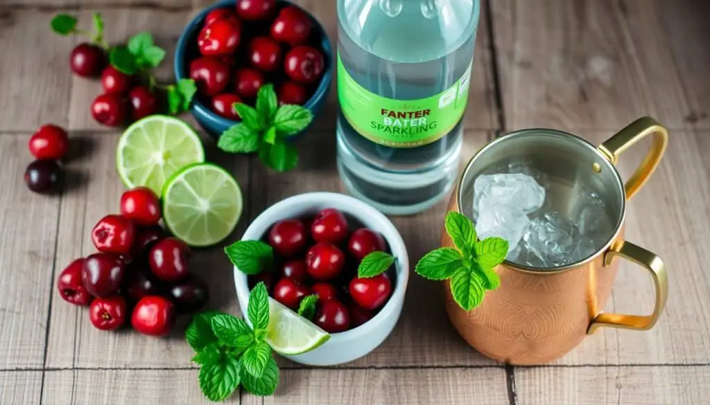 cranberry juice mocktail ingredients
