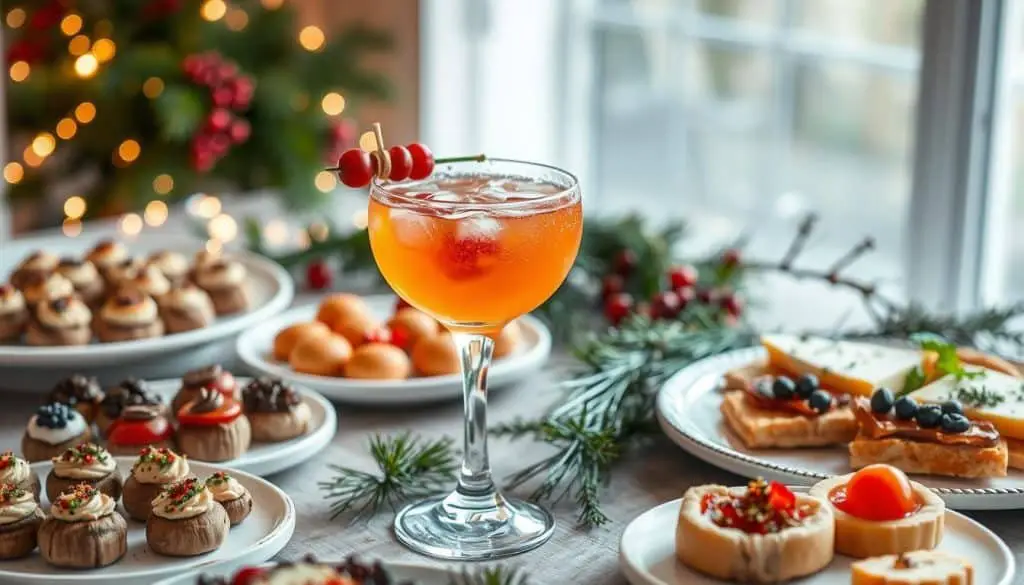 food pairings with Christmas Punch Mocktail