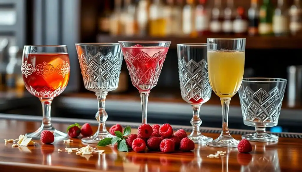 glassware for mocktails