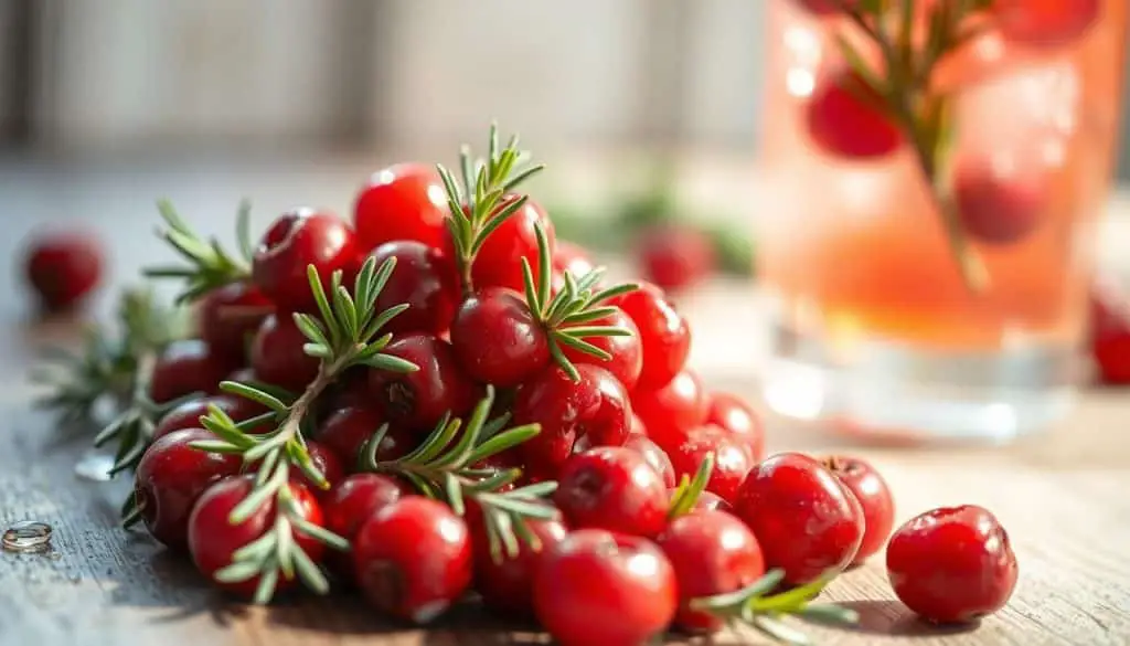 health benefits of cranberries and rosemary