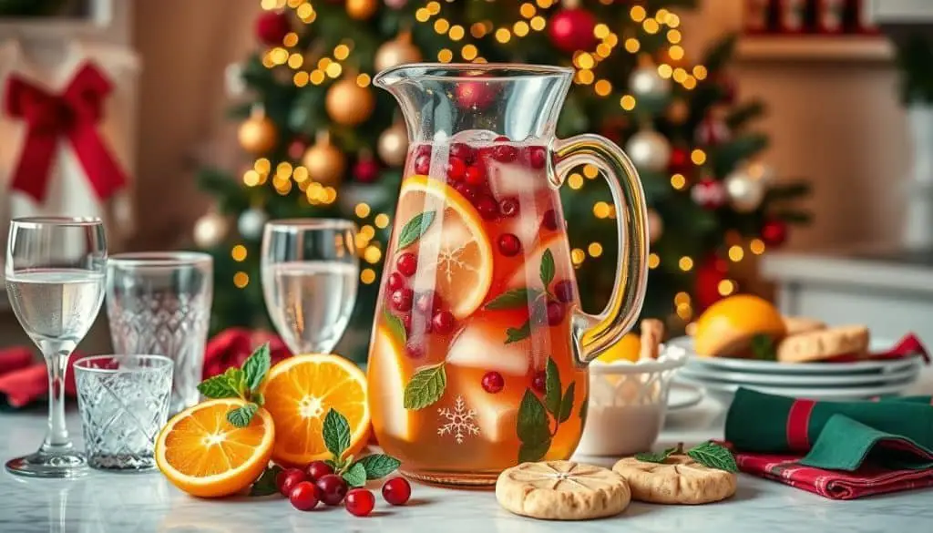how to make Christmas Punch Mocktail