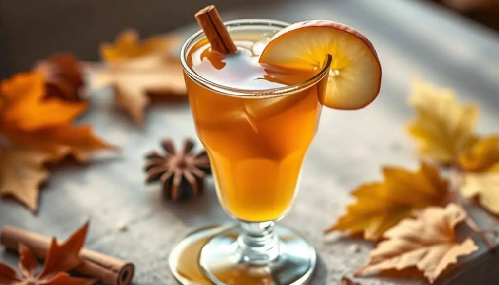 maple syrup mocktail presentation