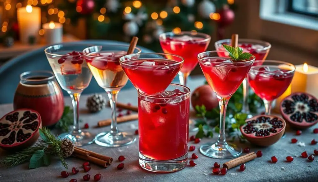serving mocktails