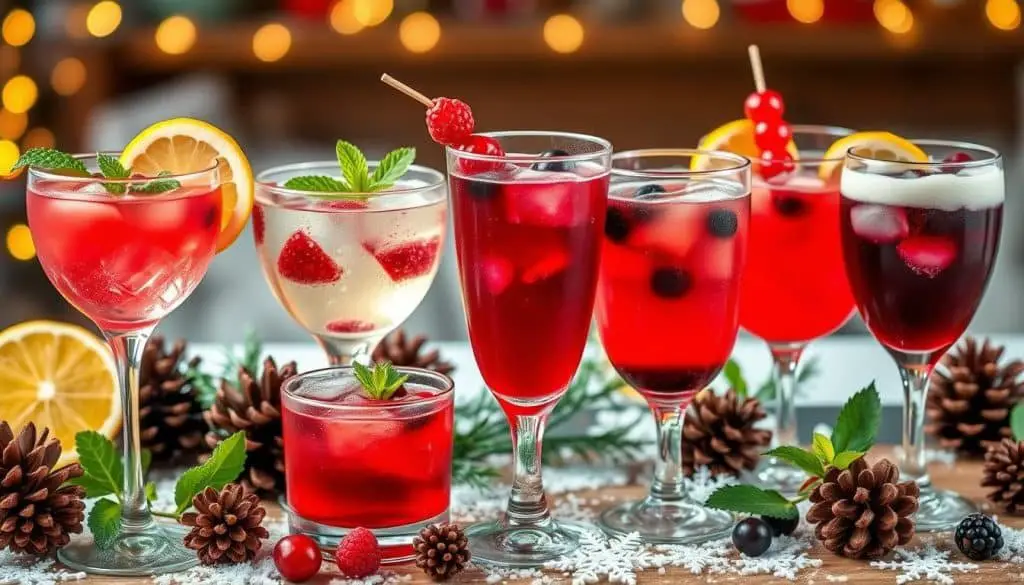 variations of Winter Berry Mocktail