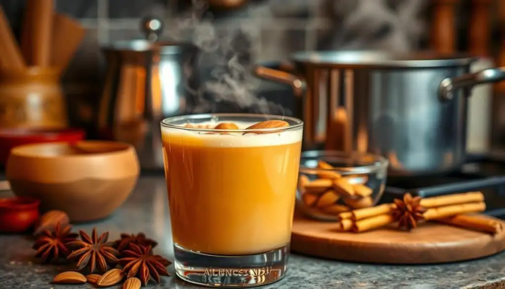 Almond Chai Mocktail Preparation