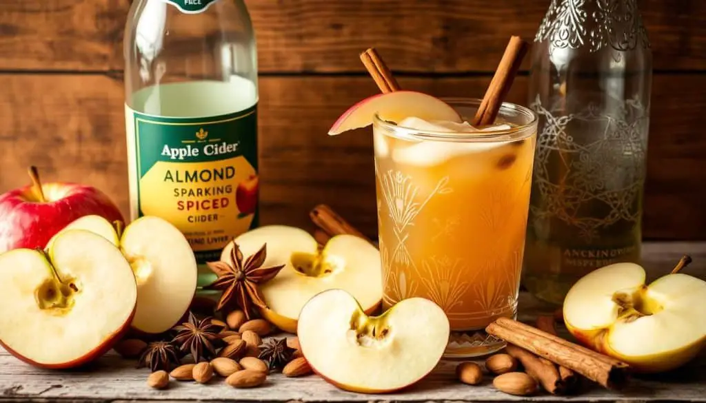 Almond Spiced Cider Mocktail ingredients