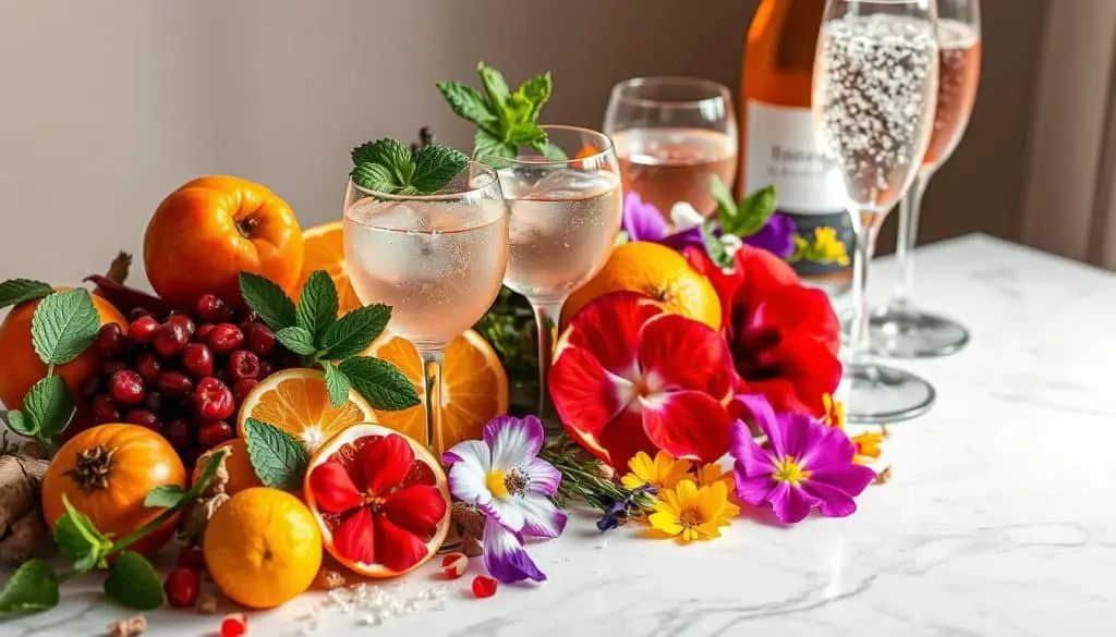 Alternative Ingredients for Variations in Non-Alcoholic Sparkling Wines
