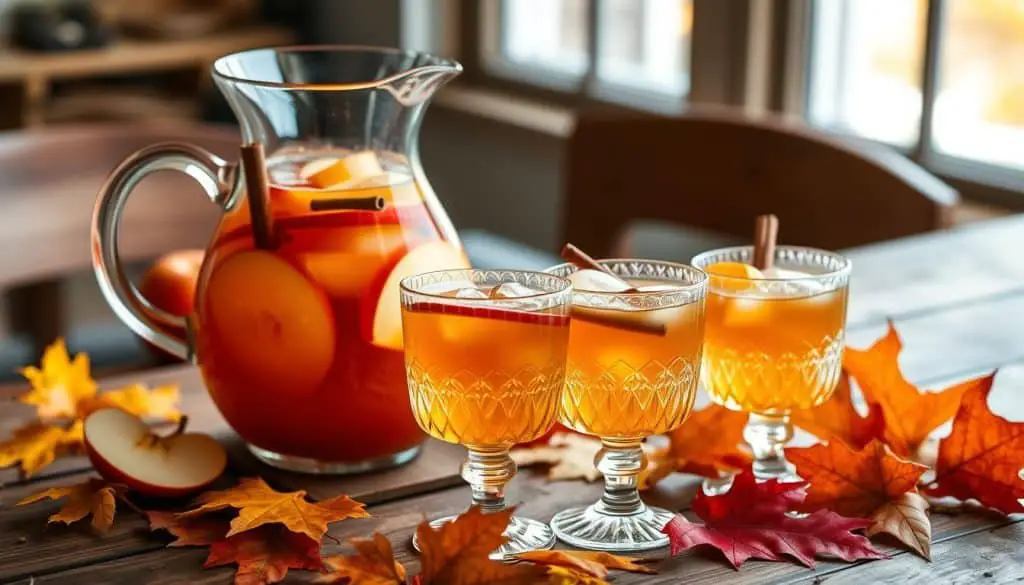Apple Cider Punch Mocktail Presentation