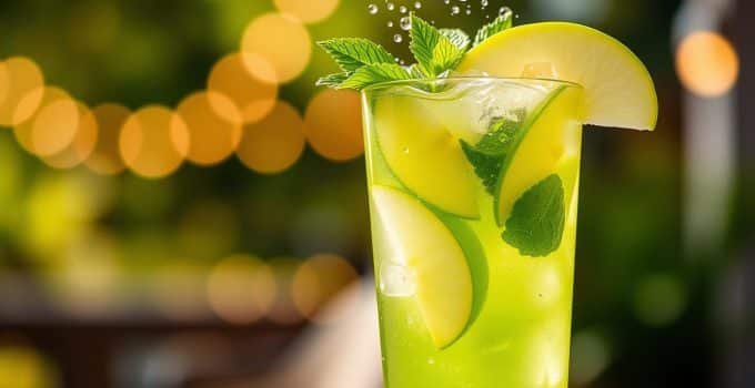 Apple Ginger Spritz Mocktail
