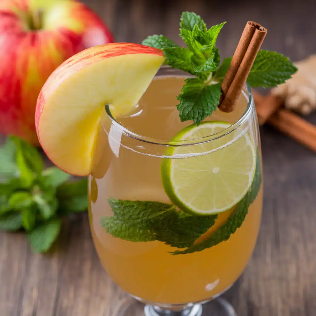 Apple Ginger Spritz Mocktail