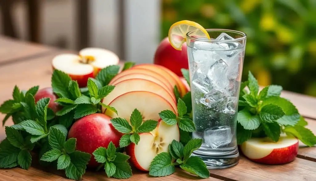 Apple Mint Sparkler Mocktail ingredients