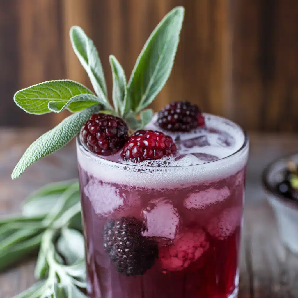 Blackberry Sage Fizz Mocktail