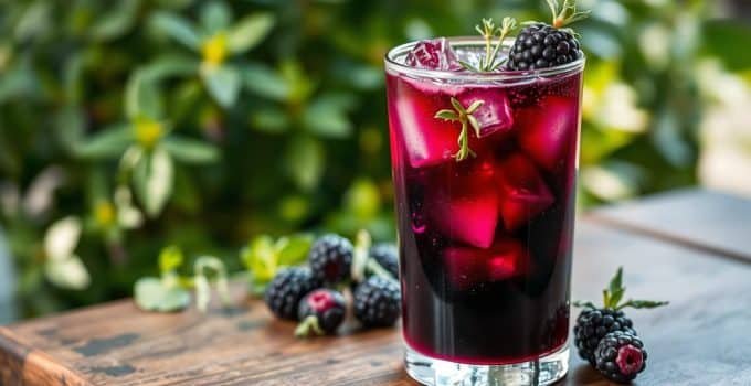 Blackberry Thyme Mocktail