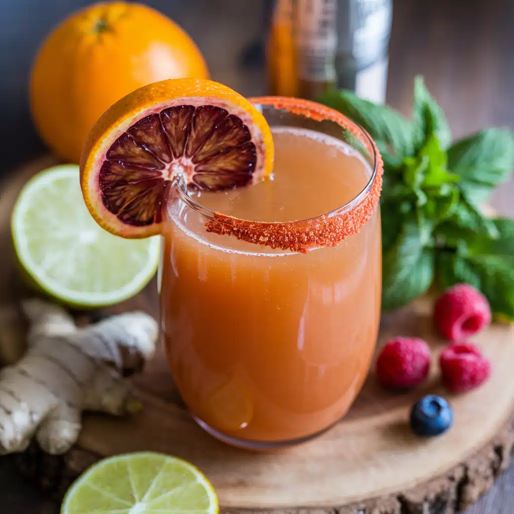 Blood Orange Sparkler Mocktail