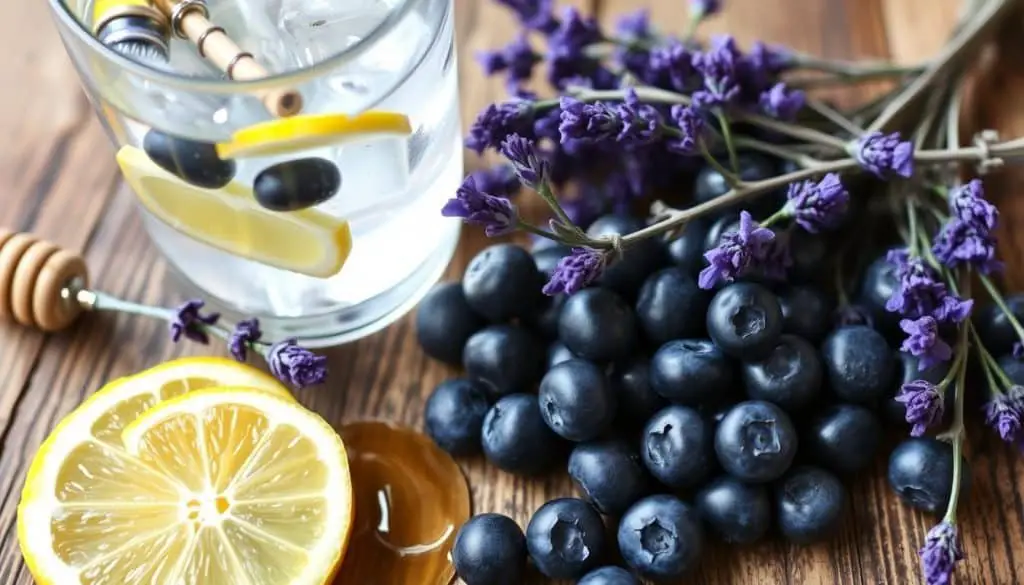 Blueberry Lavender Mocktail ingredients