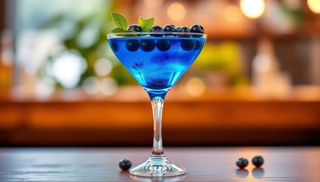 Blueberry Virgin Martini Mocktail