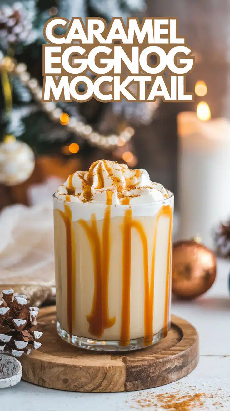 Caramel Eggnog Mocktail