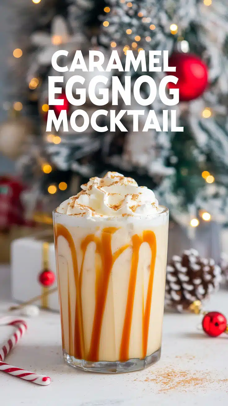 Caramel Eggnog Mocktail
