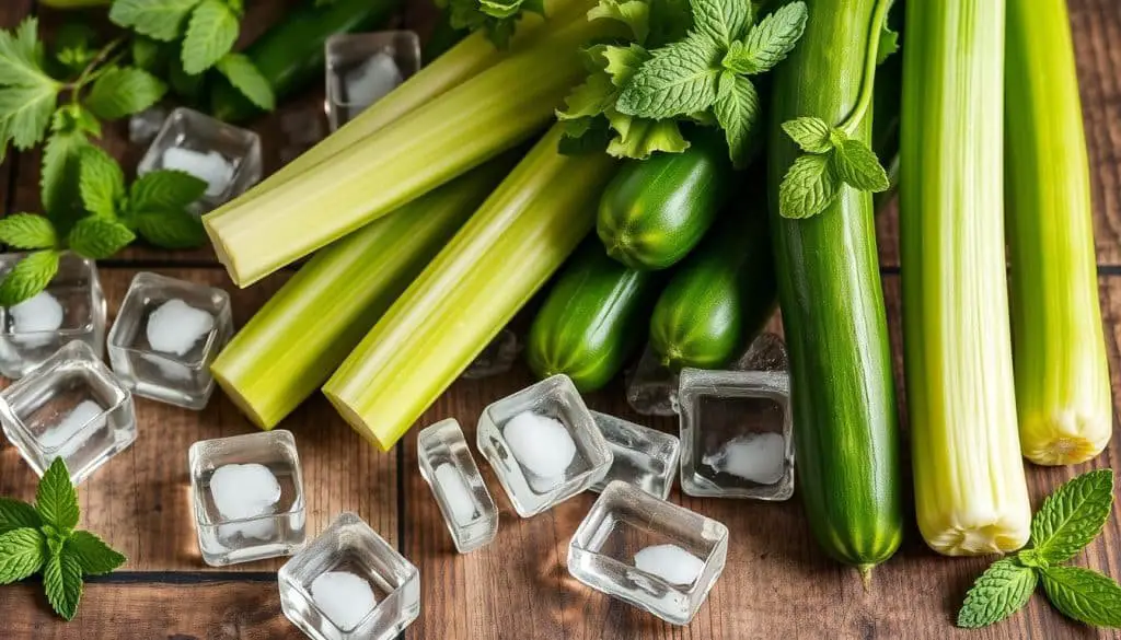 Celery and Cucumber Ingredients
