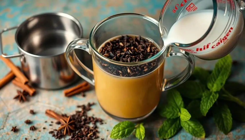 Chai Tea Drink Preparation Steps