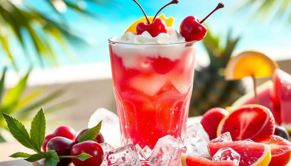 Cherry Vanilla Fizz Mocktail