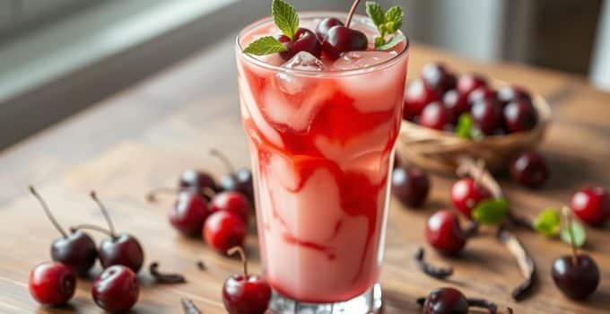 Cherry Vanilla Mocktail