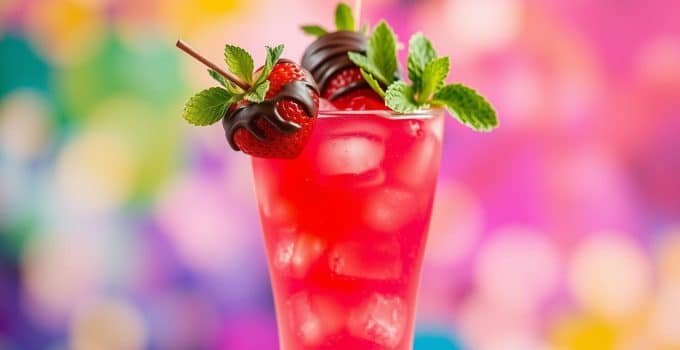 Chocolate-Covered Strawberry Mocktail