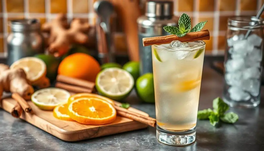 Cinnamon Ginger Mocktail Preparation Steps