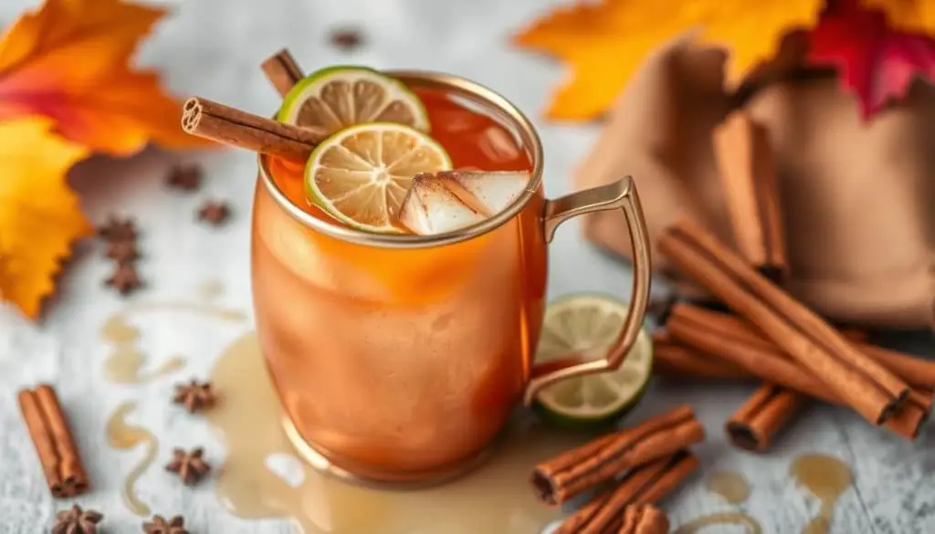 Cinnamon Maple Mule Mocktail