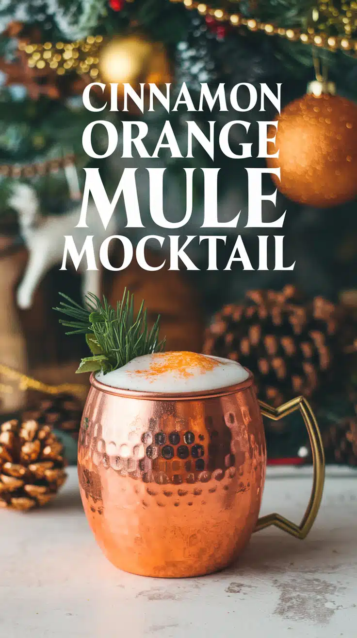 Cinnamon Orange Mule Mocktail