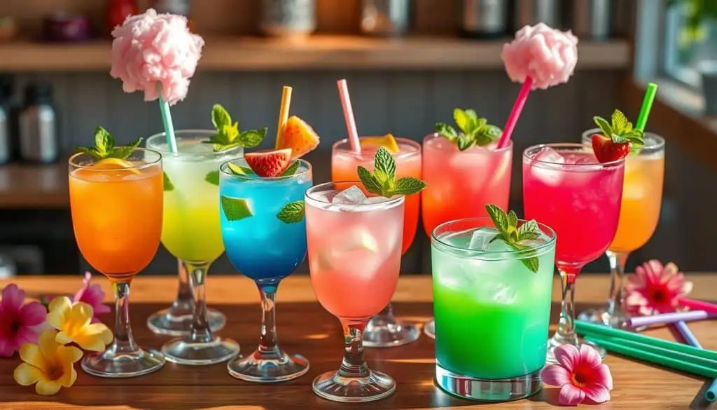 Colorful Mocktails
