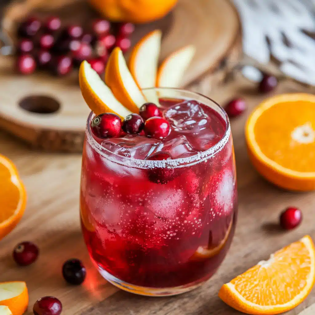 Cran-Apple Sparkler Mocktail