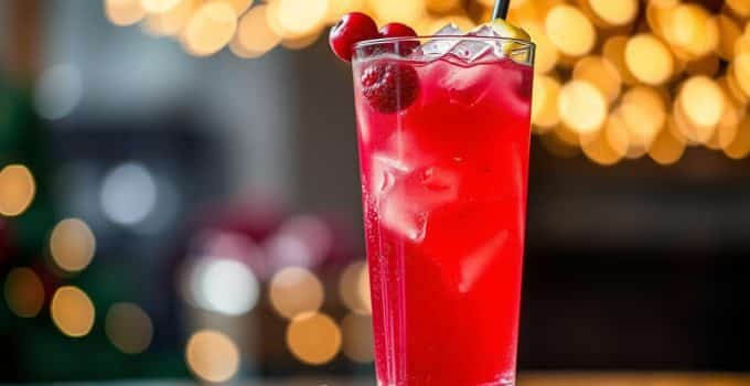 Cranberry Ginger Sparkler Mocktail