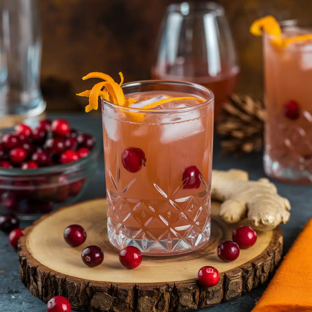 Cranberry Ginger Sparkler Mocktail