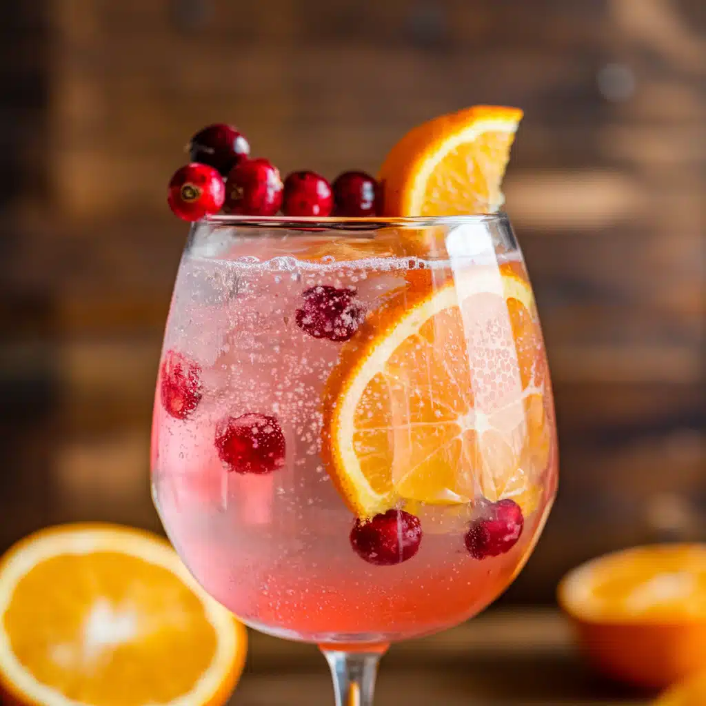 Cranberry Orange Spritz Mocktail